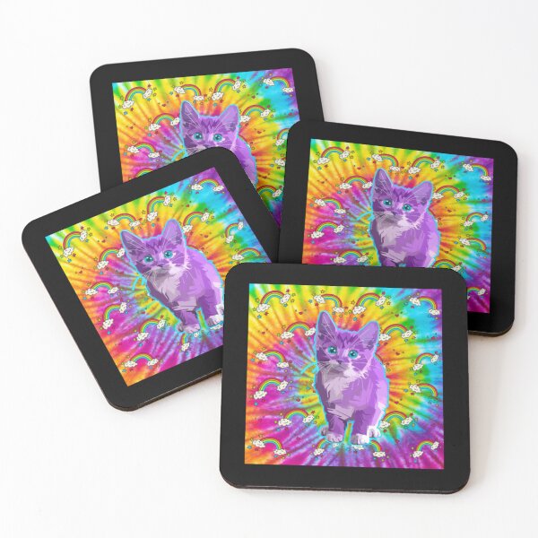 Aperçu de l'œuvre Rainbow Kitten Surprise créée et vendue par LineOLakesStore.