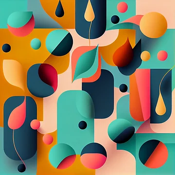 Vorschaubild zum Design Modern Simplistic Minimalistic Pattern Digital Painting von CodeAndColors
