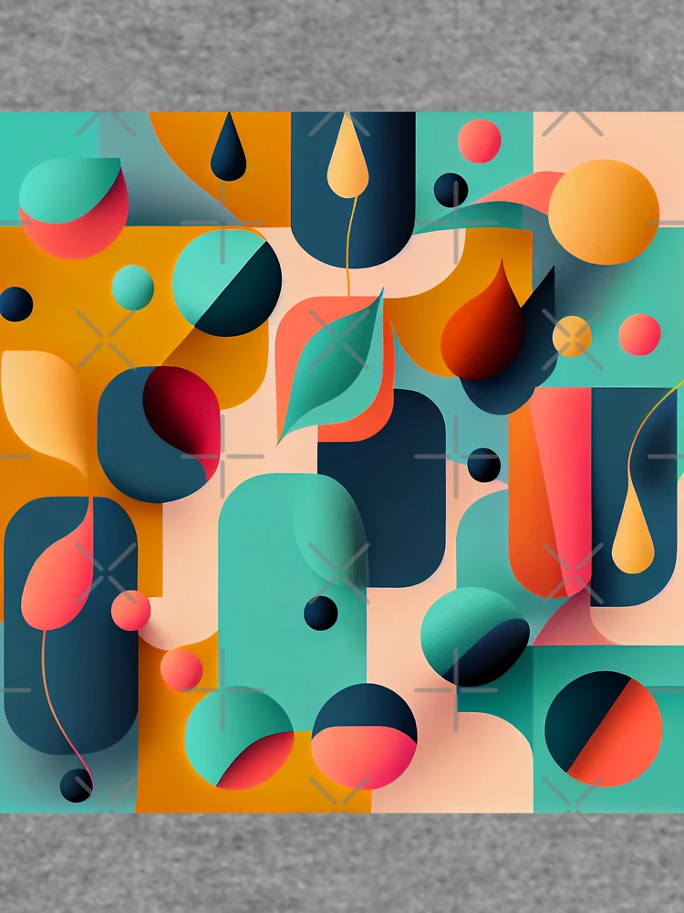 Thumbnail 6 von 6, Leichter Pullover, Modern Simplistic Minimalistic Pattern Digital Painting designt und verkauft von CodeAndColors.