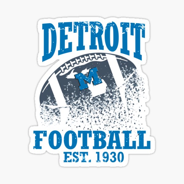 Retro Lions Football Fan Vintage Detroit Skyline Sticker for Sale by  pixeljamz