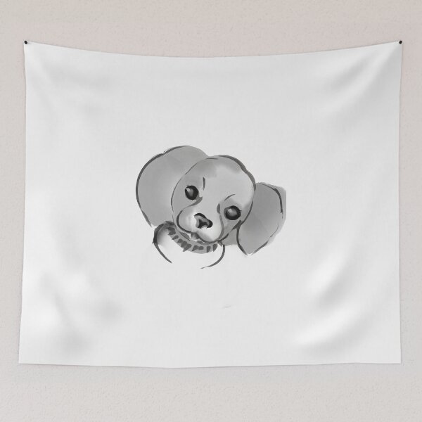 Item preview, Puppy sumie designed and sold by StudioMasha.