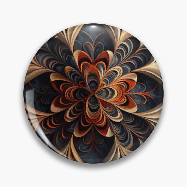 Artikelvorschau, Dark Fancy Abstract Floral Pattern Digital Painting entworfen und verkauft von CodeAndColors.