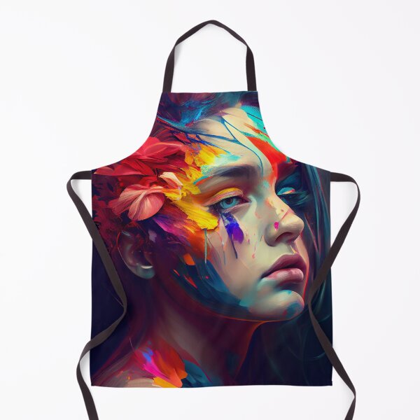 Item preview, Beautiful Abstract Acryllic Woman Portrait Digital Painting designed and sold by CodeAndColors.