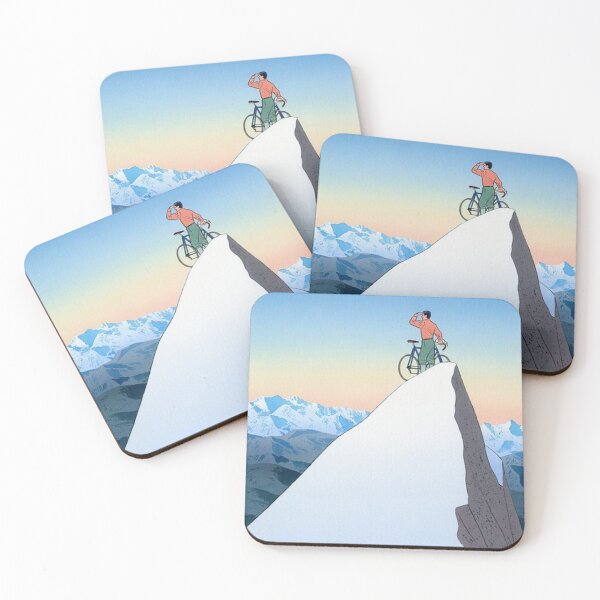 Item preview, Guy Billout cycling on the mountain designed and sold by gertrudetavares.