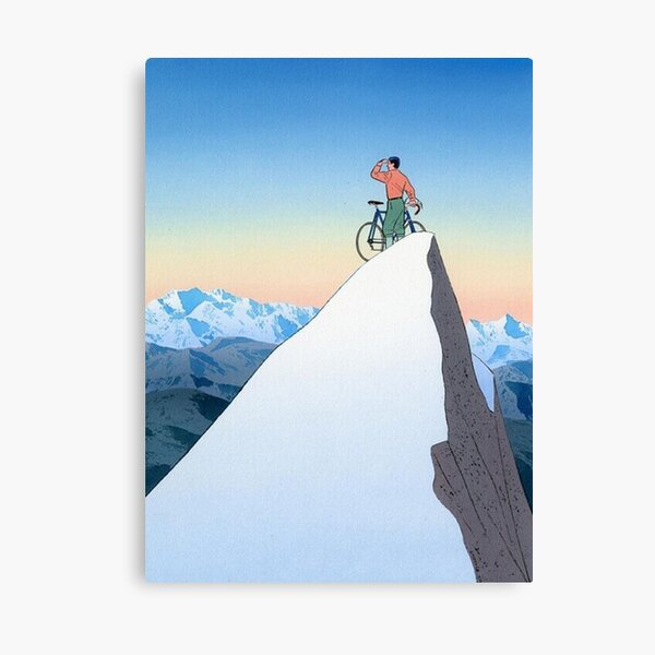 Item preview, Guy Billout cycling on the mountain designed and sold by gertrudetavares.