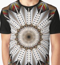 Native Feather Design Graphic T-Shirt