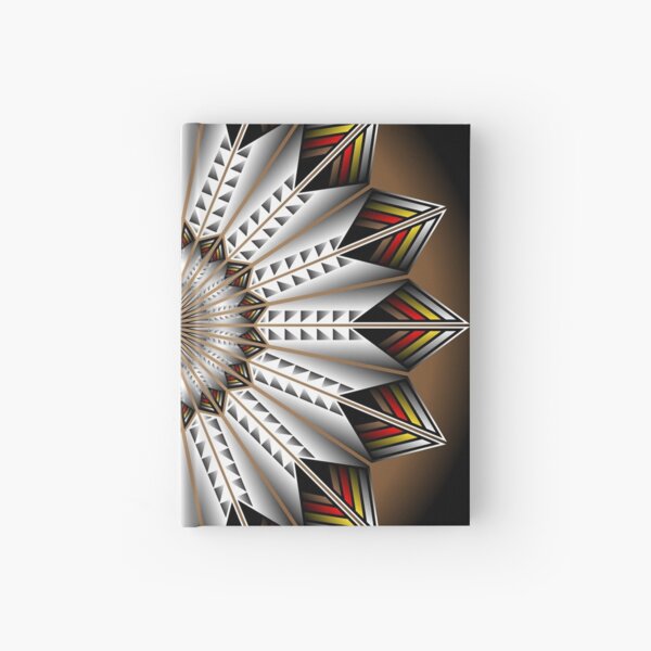 Native Feather Design Hardcover Journal
