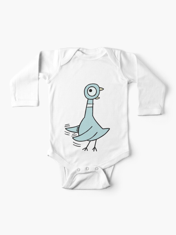 Thumbnail 1 of 2, Baby One-Piece, Don't Let The Pigeon so excited fan art designed and sold by Ethereal-Enigma.