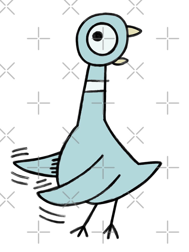 Thumbnail 2 of 2, Baby One-Piece, Don't Let The Pigeon so excited fan art designed and sold by Ethereal-Enigma.