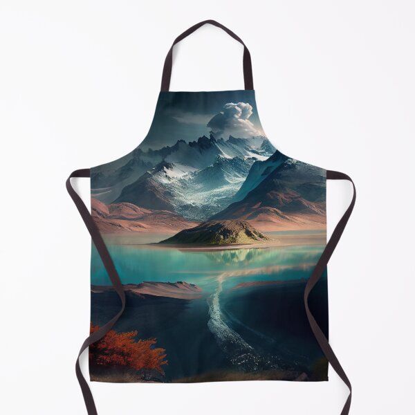 Item preview, Moon with Desert Dunes and Snowy Mountains Digital Painting designed and sold by CodeAndColors.