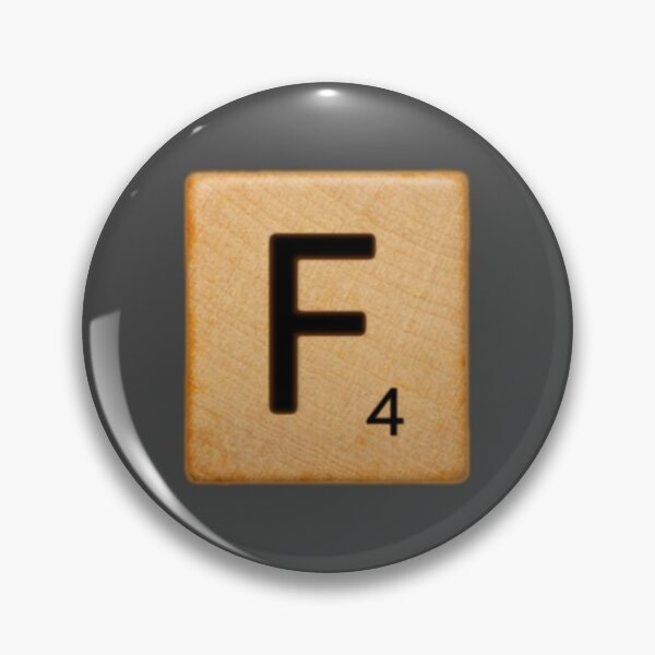 Item preview, Scrabble Tile Letter F Initial "F" designed and sold by RstyBcktWkshp.
