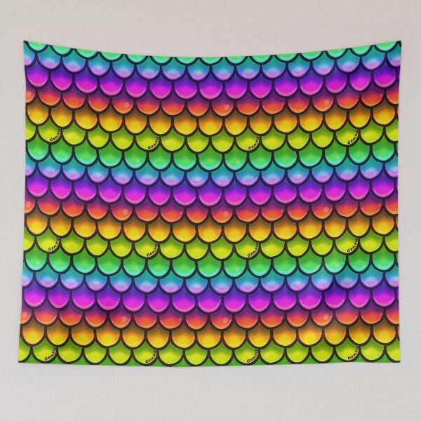 Item preview, Rainbow Mermaid Scales designed and sold by JanGrackle.