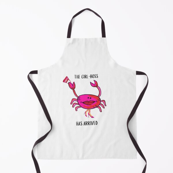 Item preview, GIRL BOSS #1 PINK CRAB FUNNY GIRLS WOMENS WHITE BACKGROUND  designed and sold by EllieMonroe.