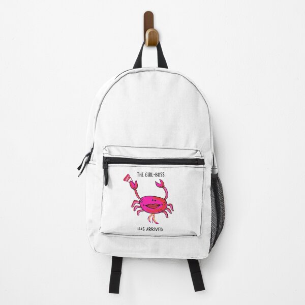 Item preview, GIRL BOSS #1 PINK CRAB FUNNY GIRLS WOMENS WHITE BACKGROUND  designed and sold by EllieMonroe.