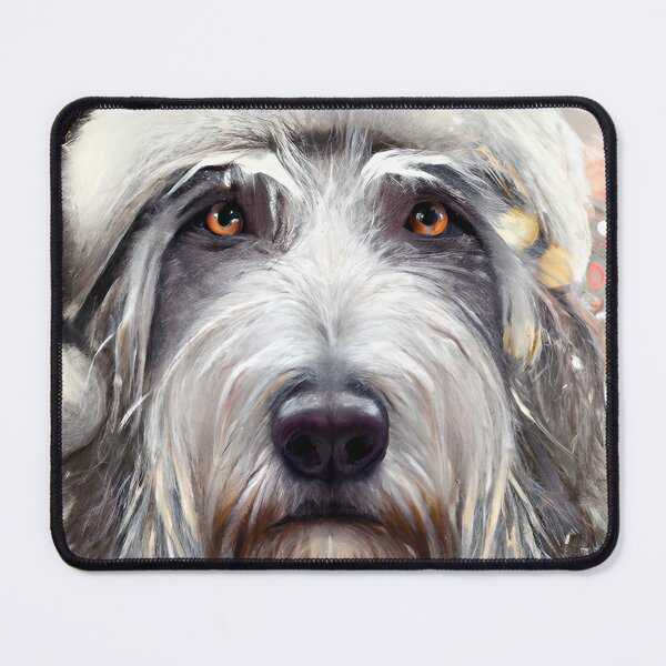 Item preview,  Christmas Irish Wolfhound Wearing A Santa Hat designed and sold by ZenEverAI.