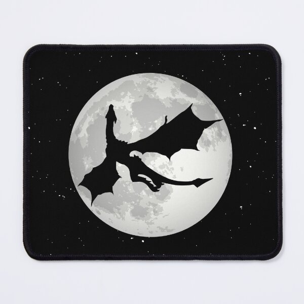 Item preview, Dragon soaring past a full moon designed and sold by Ideallity.