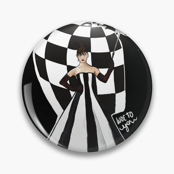 Item preview, Woe To You Black and White Umbrella Lady designed and sold by Silver Sky by Janet.