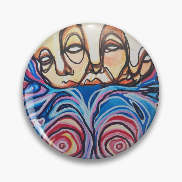 Item preview, Surreal Colorful Woman Original Art designed and sold by PirateSun.