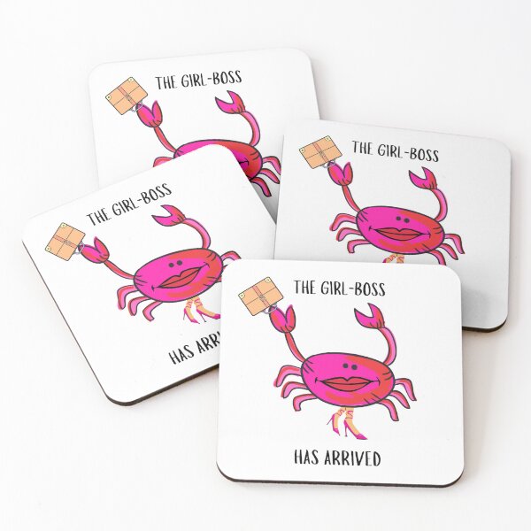 Item preview, GIRL BOSS #2 PINK CRAB BRIEFCASE FUNNY GIRLS WOMENS WHITE BACKGROUND  designed and sold by EllieMonroe.