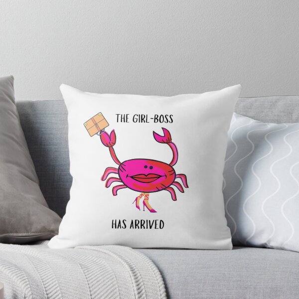Item preview, GIRL BOSS #2 PINK CRAB BRIEFCASE FUNNY GIRLS WOMENS WHITE BACKGROUND  designed and sold by EllieMonroe.