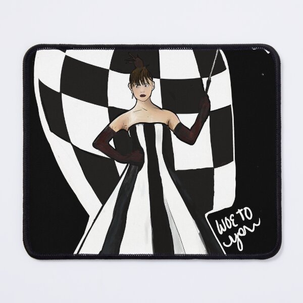 Item preview, Woe To You Black and White Umbrella Lady designed and sold by Silver Sky by Janet.