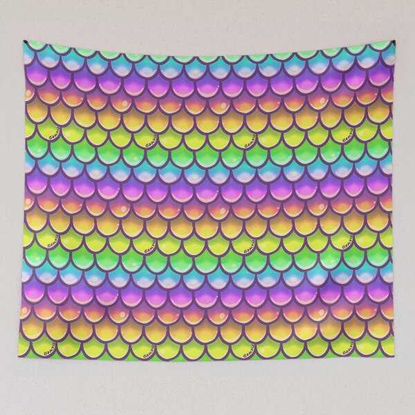 Item preview, Pastel Rainbow Mermaid Scales designed and sold by JanGrackle.