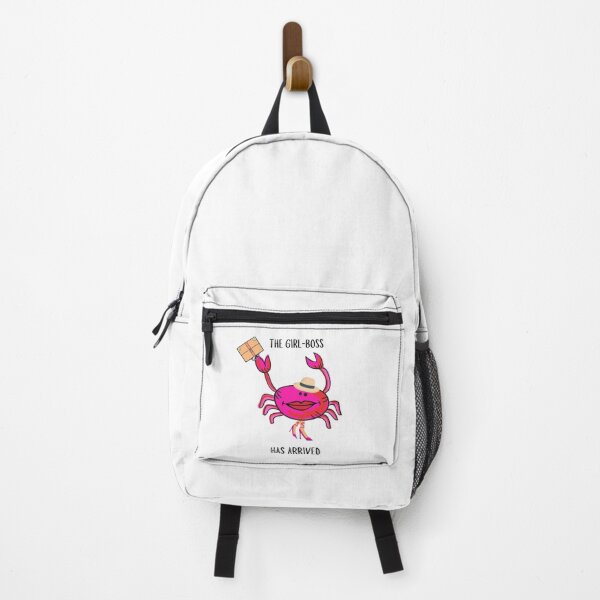Item preview, GIRL BOSS #3 PINK CRAB HAT BRIEFCASE FUNNY GIRLS WOMENS WHITE BACKGROUND  designed and sold by EllieMonroe.