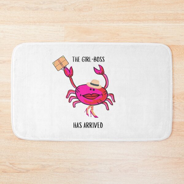 Item preview, GIRL BOSS #3 PINK CRAB HAT BRIEFCASE FUNNY GIRLS WOMENS WHITE BACKGROUND  designed and sold by EllieMonroe.