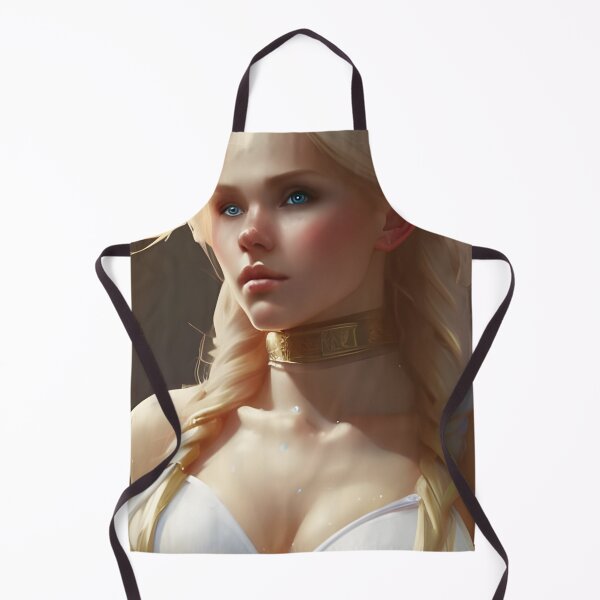 Item preview, Sexy Blonde North Pole Elf in White Bikini Pigtails designed and sold by Eliteijr.