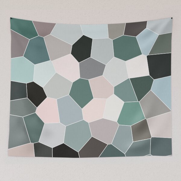 Item preview, Seashell Colors Coastal Vibes Abstract Seashells and Beach Pebbles Mosaic 2 of 4 designed and sold by Beachy.