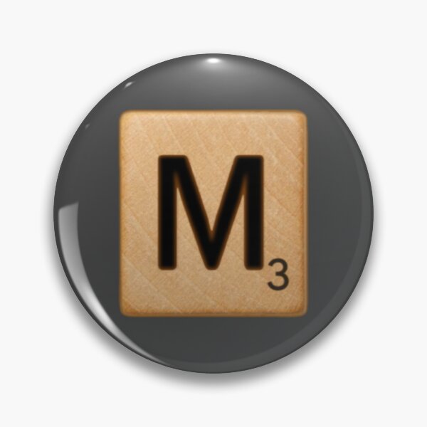 Item preview, Scrabble Tile Letter M Initial "M" designed and sold by RstyBcktWkshp.