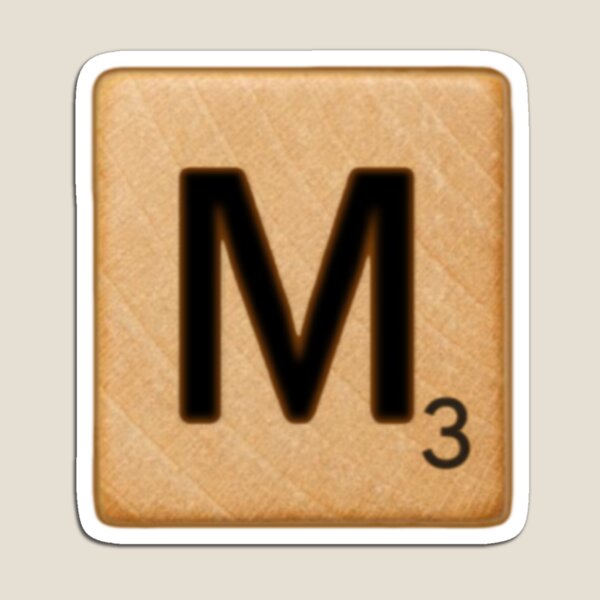 Item preview, Scrabble Tile Letter M Initial "M" designed and sold by RstyBcktWkshp.