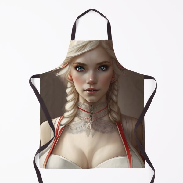 Item preview, Sexy Blonde North Pole Elf in Red White Bikini with Pigtails designed and sold by Eliteijr.