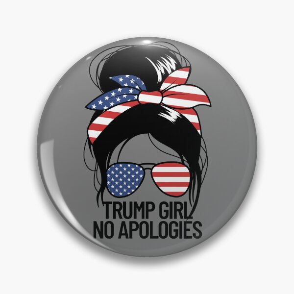 Item preview, Trump Girl No Apologies Women's Messy Bun Trump 2024 Gear designed and sold by DynamicDesign.