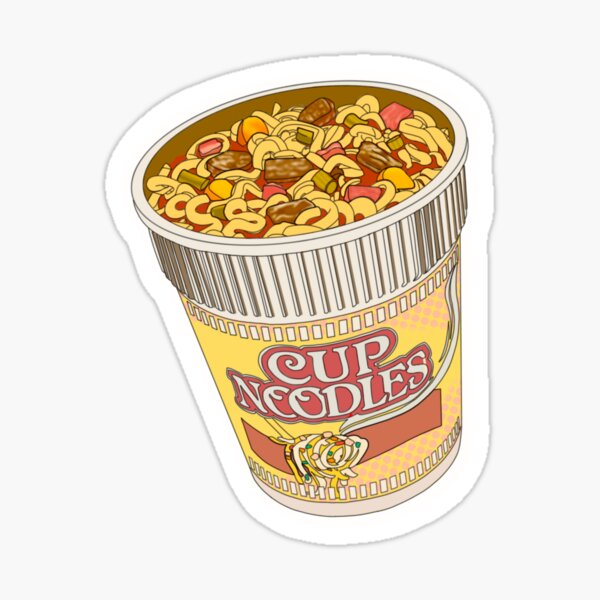 Cup Noodle Waterproof Sticker – Oki Social Store