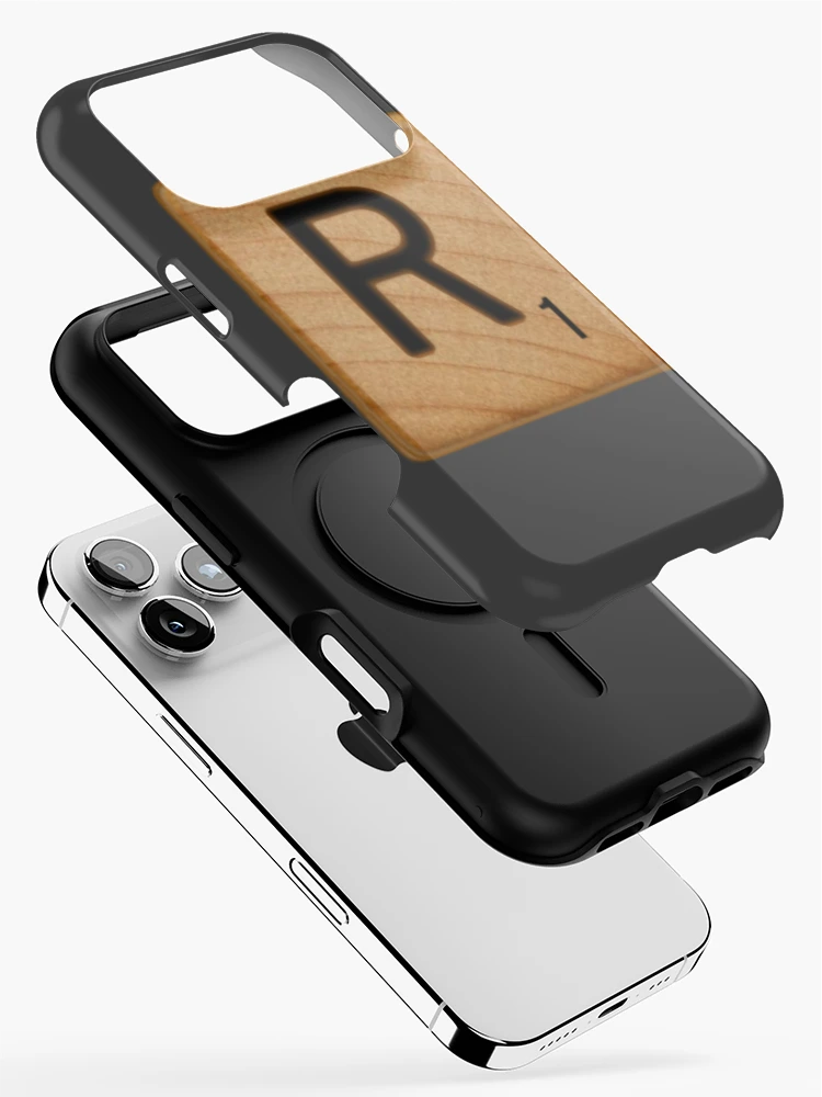 Thumbnail 2 of 4, iPhone Case, Scrabble Tile Letter R Initial "R" designed and sold by RstyBcktWkshp.
