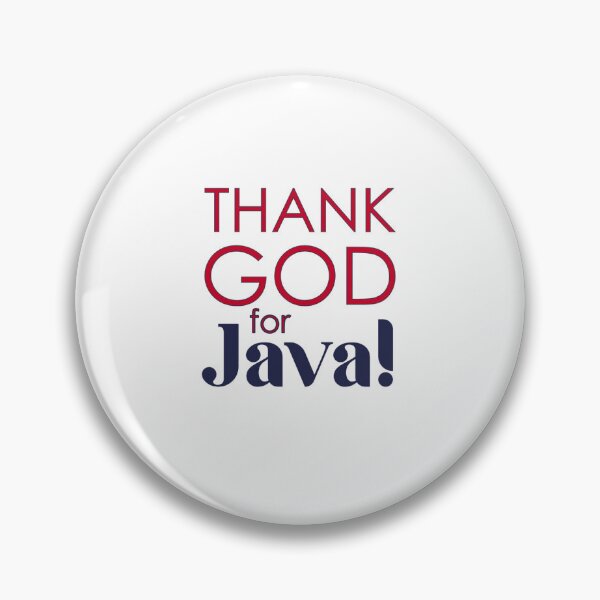 Item preview, Red/Navy Thank God for Java!  designed and sold by HalunaHappy.