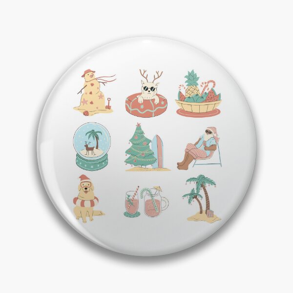 Item preview, Summer Christmas Beach Collage designed and sold by KeturahCreative.