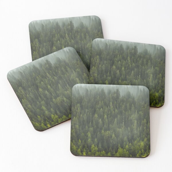 Item preview, A painted foggy tree canopy landscape designed and sold by vashumaso.