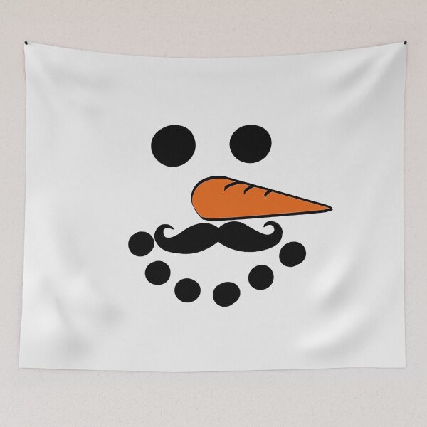 Item preview, Funny Snowman With Mustache And Carrot Shirt designed and sold by Baron-Hagen.