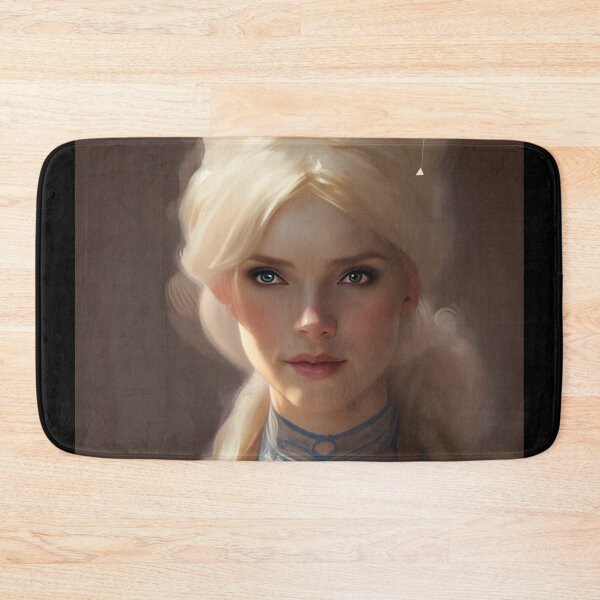 Item preview, Sexy Blonde North Pole Elf in Blue Bikini Blue Lacy Choker White Corset designed and sold by Eliteijr.