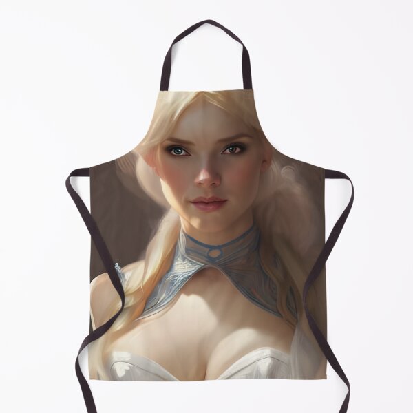 Item preview, Sexy Blonde North Pole Elf in Blue Bikini Blue Lacy Choker White Corset designed and sold by Eliteijr.