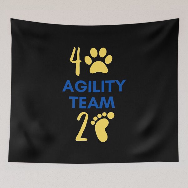 Item preview, Agility team 4 legs and 2 feet in yellow and blue designed and sold by PausePapote.