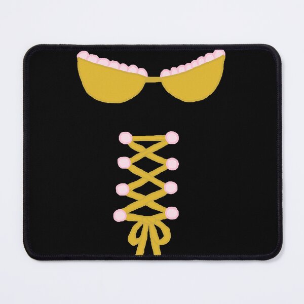 Item preview, Corset ribbon and bra with Gold and pink lace designed and sold by Hypnotees.