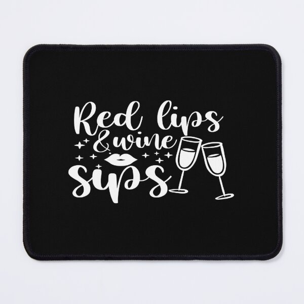 Item preview, Red lips and wine sips designed and sold by phassystore.