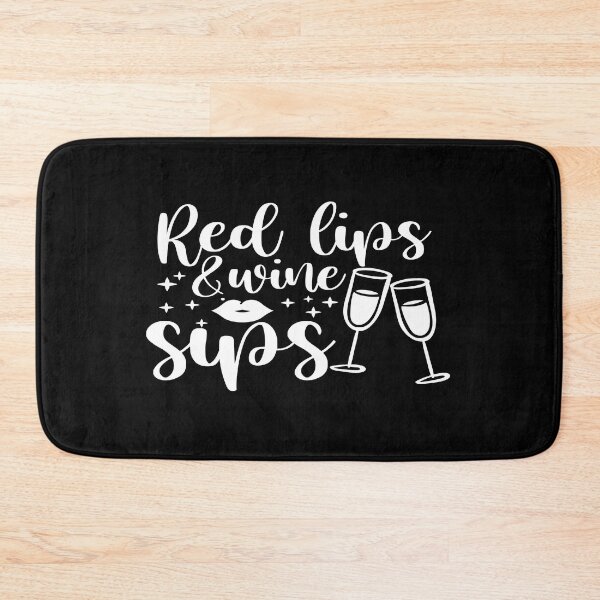 Item preview, Red lips and wine sips designed and sold by phassystore.