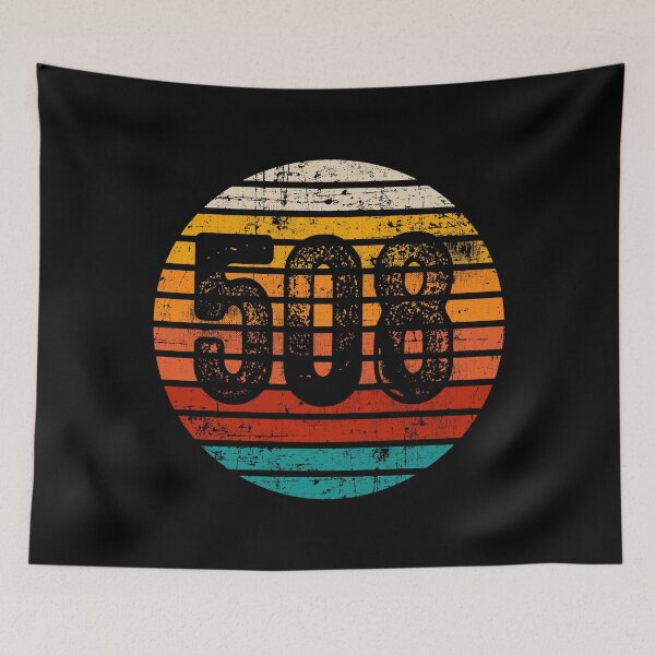 Item preview, Distressed Vintage Sunset 508 Area Code designed and sold by Gold Wings Tees.