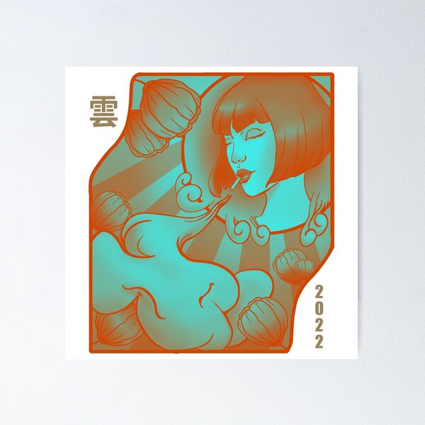 Item preview, Clouds Girl Japanese Kanji 雲 designed and sold by PVSKI.
