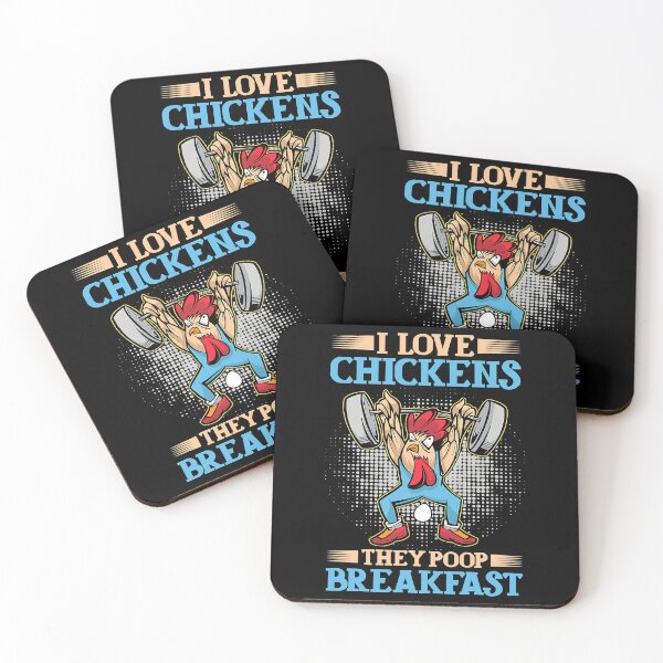 Item preview, I Love Chickens The Poop Breakfast Chicken Egg Farmer designed and sold by TiniClothing555.