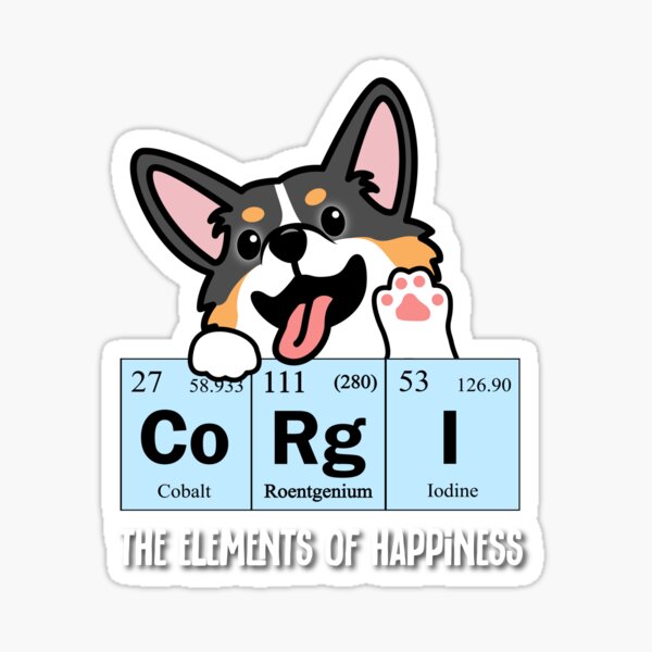 Item preview, Kawaii Black Tricolor Corgi designed and sold by ouchmypancreas.